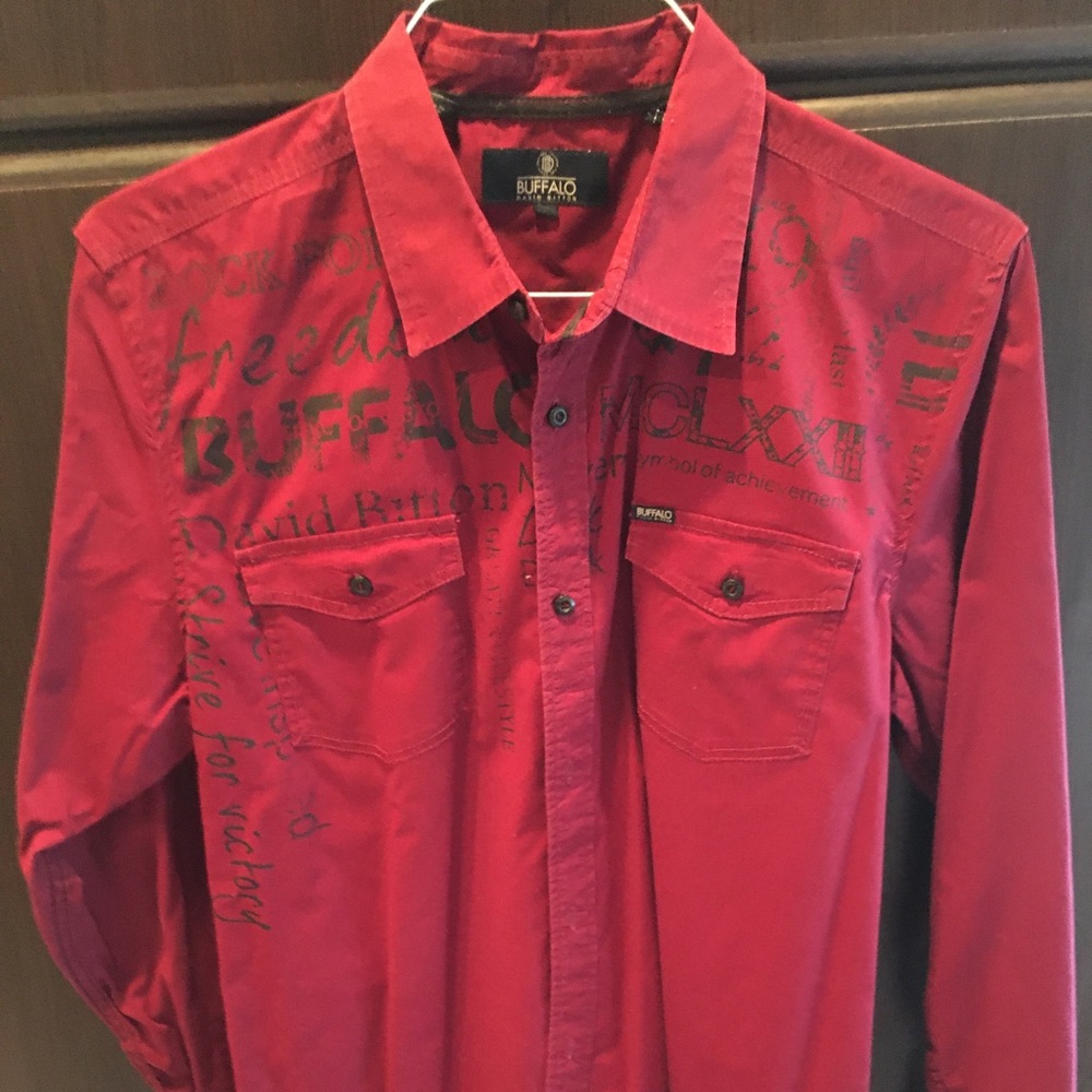 David Bitton Buffalo Red shirt